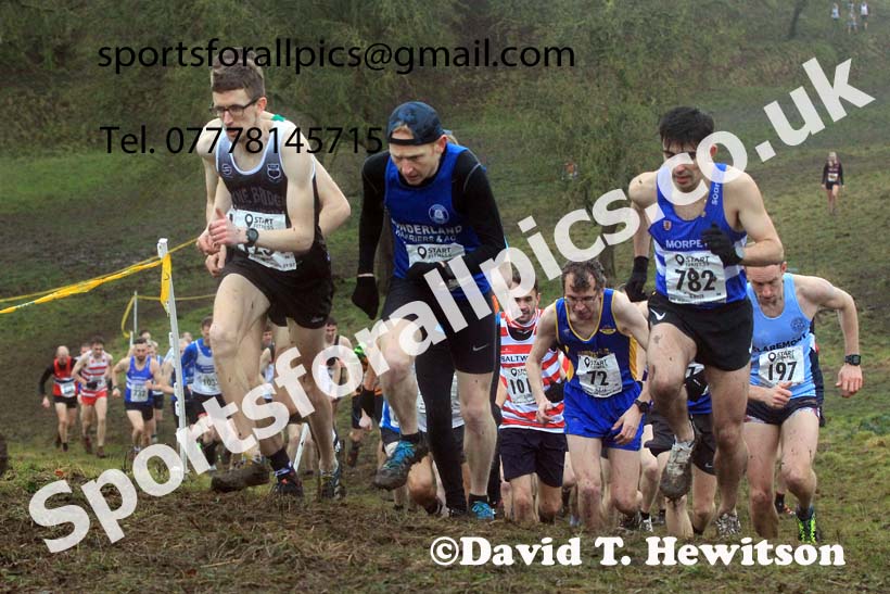 Senior mens 2022 North Eastern Harrier League, Thornley Farm, Peterlee, County Durham. Photo: David T. Hewitson/Sports for All Pics